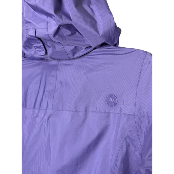 Marmot PreCip Rain Jacket Womens Medium Purple Waterproof Hooded Shell Gorpcore - Picture 9 of 15